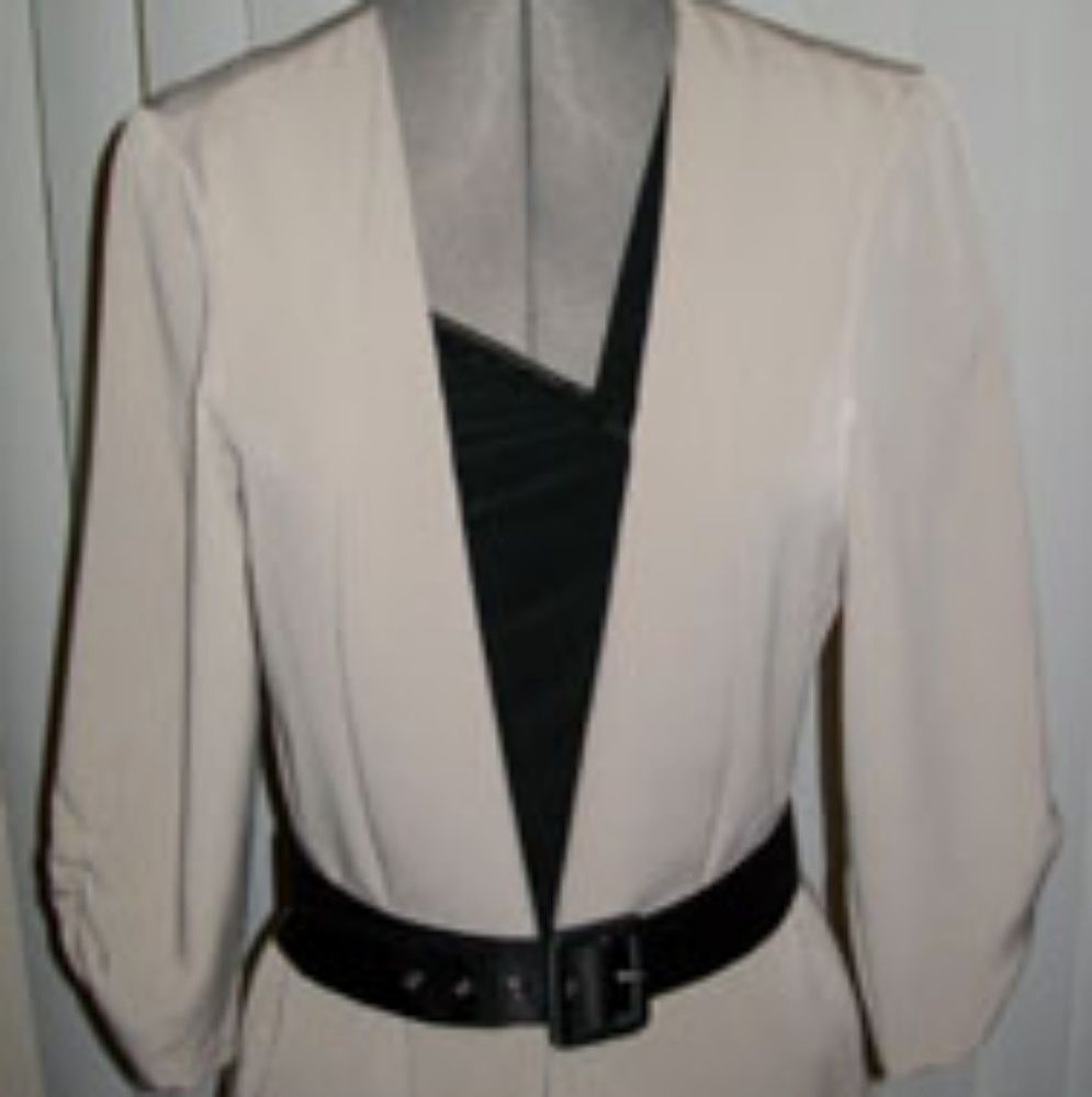 Beige Lightweight Top/Blazer
